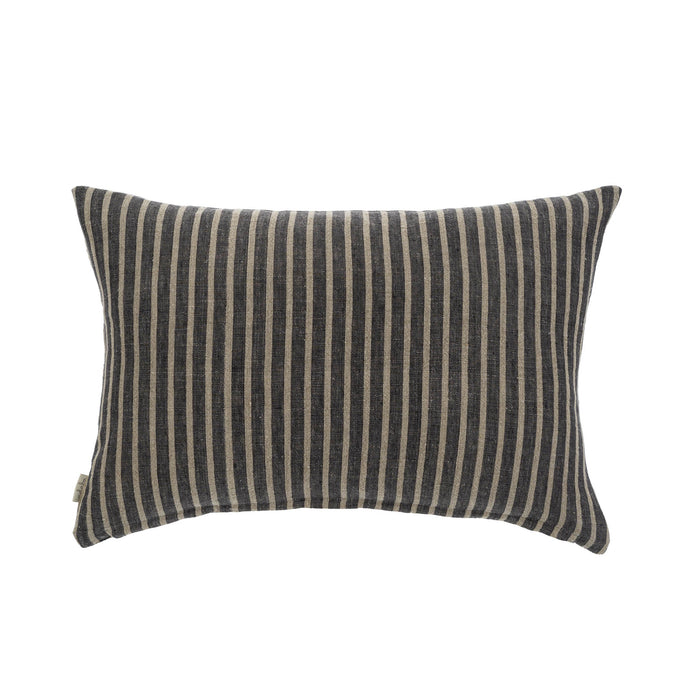 16x24 Pinstripe Linen Pillow Grey - Magnolia Lane co. Home + Garden + Gift