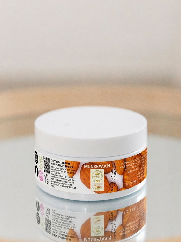 Almond Whipped Shea Butter Cream MunSeyaa'n Collective