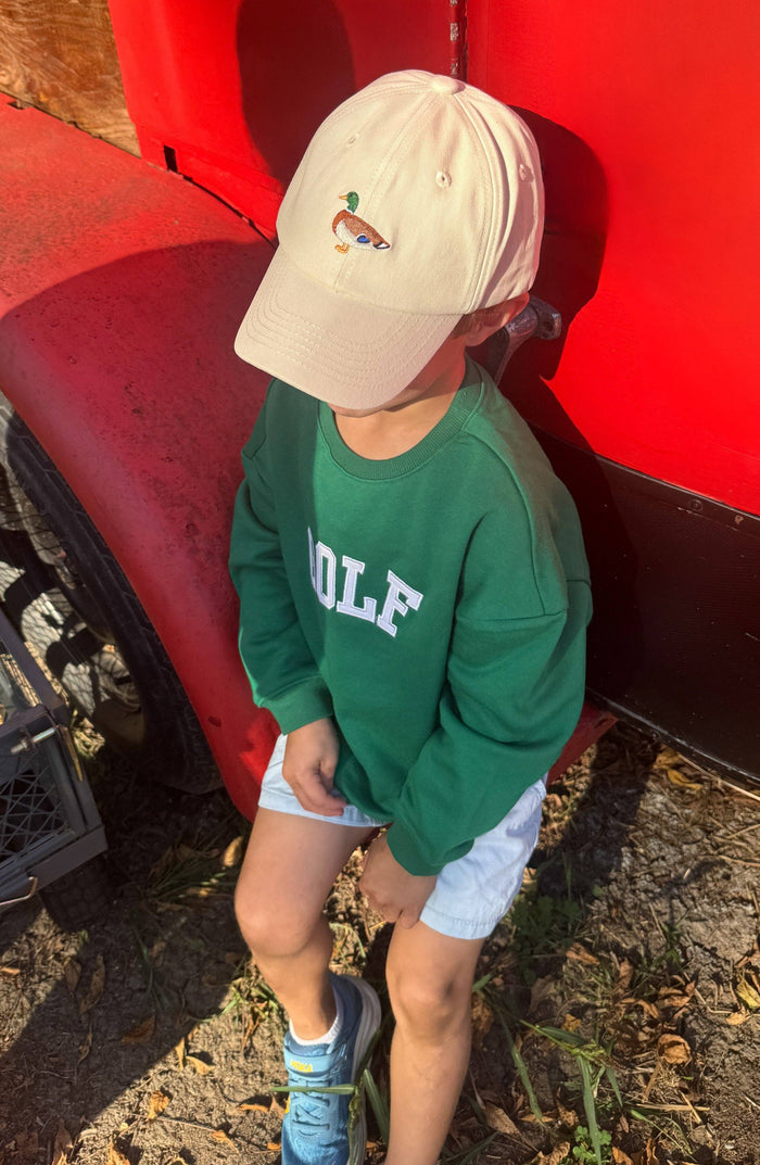 Bits & Bows Khaki Mallard Baseball Hat
