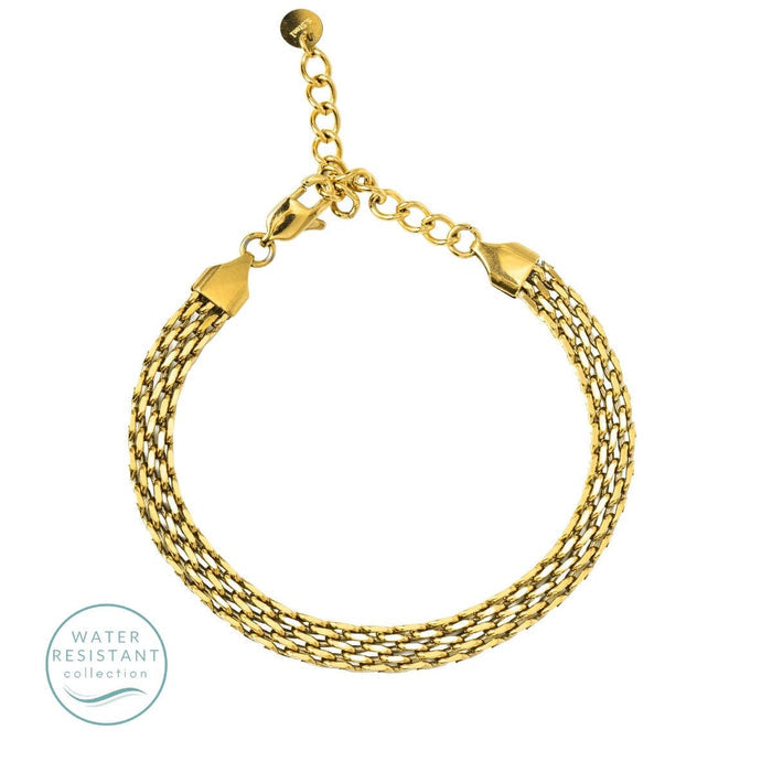 Bracelet-Flat Multi-Link , Water-Resistant