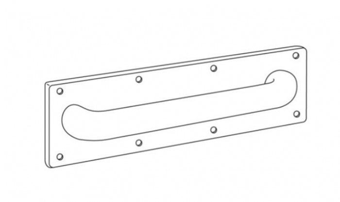 Bradley Security SA72BP Straight Grab Rail Anti-Ligature
