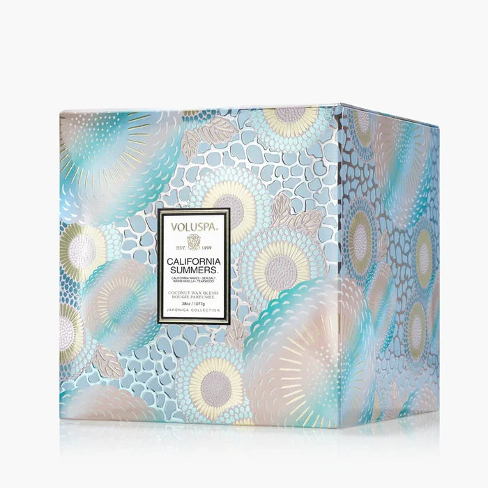 California Summers 3 Wick Hearth Candle