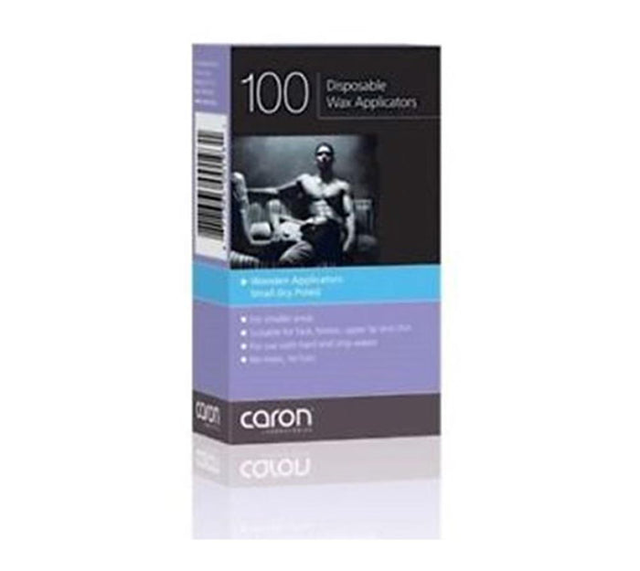 CaronLab Small Disposable Wooden Wax Applicators - Small Pack of 100