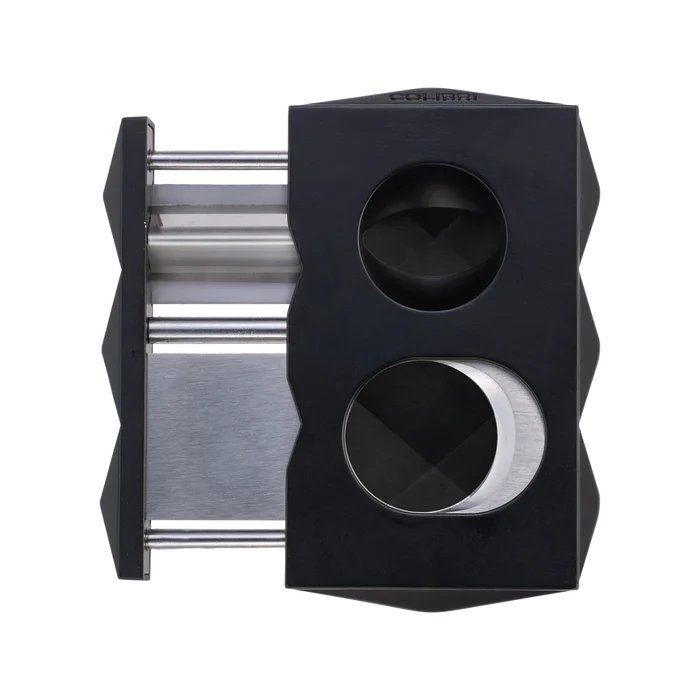 Colibri Quasar Silver Straight Cut and V-Cut Cigar Cutter - CU720T2