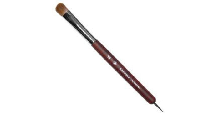 French Manicure Brush Double-Ended #16 (Kolinsky Hair)