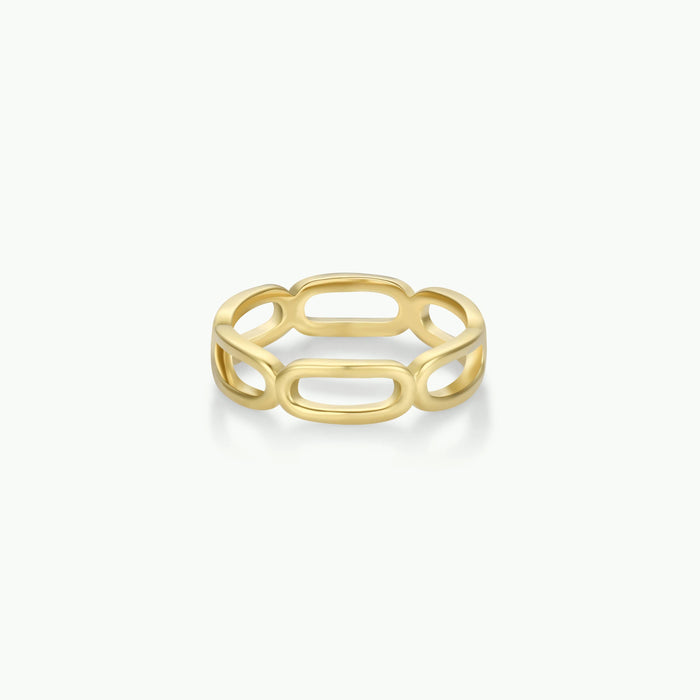 Gold Rings - Chain Link