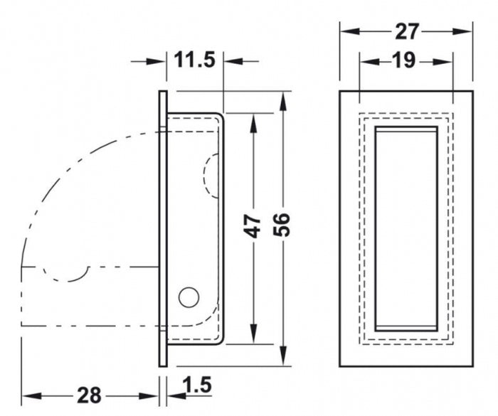 Hafele Wardrobe Magnetized Hook