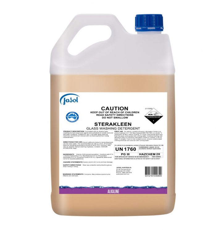 Jasol Sterakleen Glass Washing Detergent