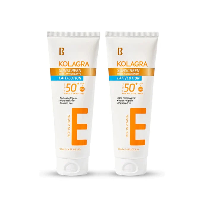 Kolagra Sun Screen Lotion 120ml (1+1) Offer