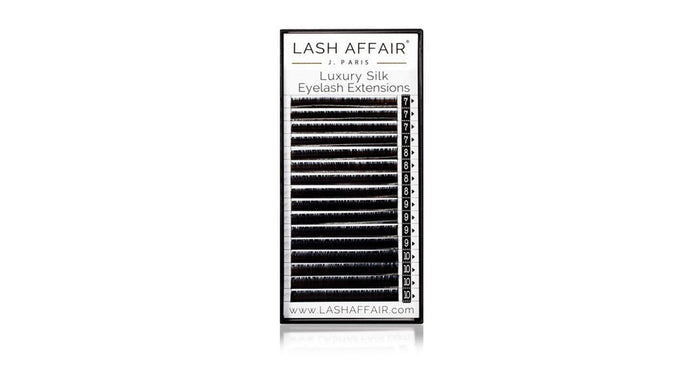 Lash Affair Classic Silk Lashes Mixed Length C-Curl: Short 7-10mm x .15 - Black