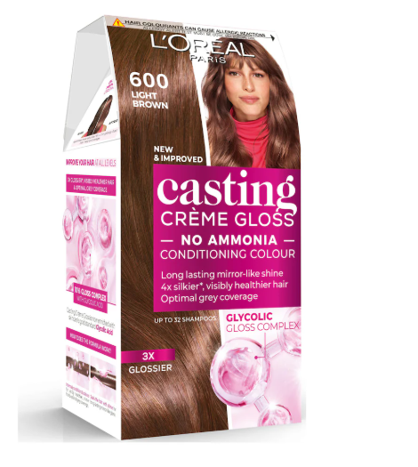 L'Oreal Casting Creme Gloss 600 Light Brown Semi Permanent Hair Dye