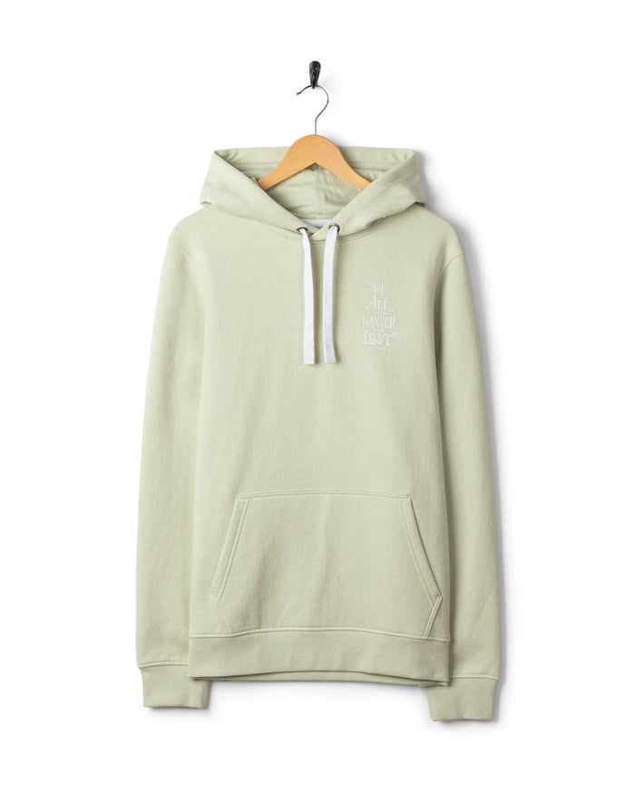 Lost Ships Mens Pop Hoodie in Light Green