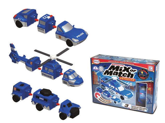 Magnetic Mix Or Match Police Set