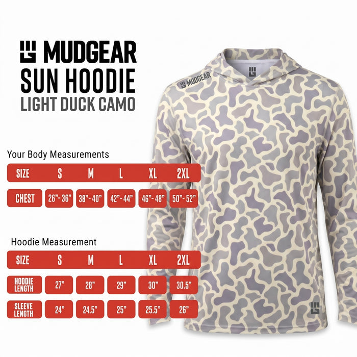MudGear Sun Hoodie - Light Duck Camo