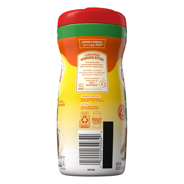 Nestlé Coffee-mate Sugar Free Hazelnut Powdered Coffee Creamer 10.2 oz – 6 Pack