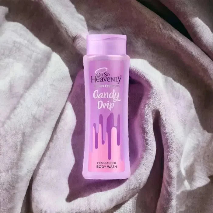 Oh So Heavenly Trend Editions Candy Drip body wash 375ml with sweet vanilla frosting scent