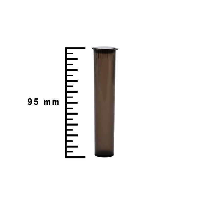 Plastic Tubes Black Child Resistent 95mm Per 100 Pcs