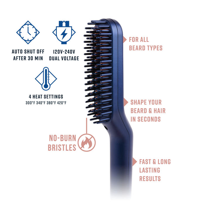 PrimeX Ceramic Beard & Hair Straightener Blue