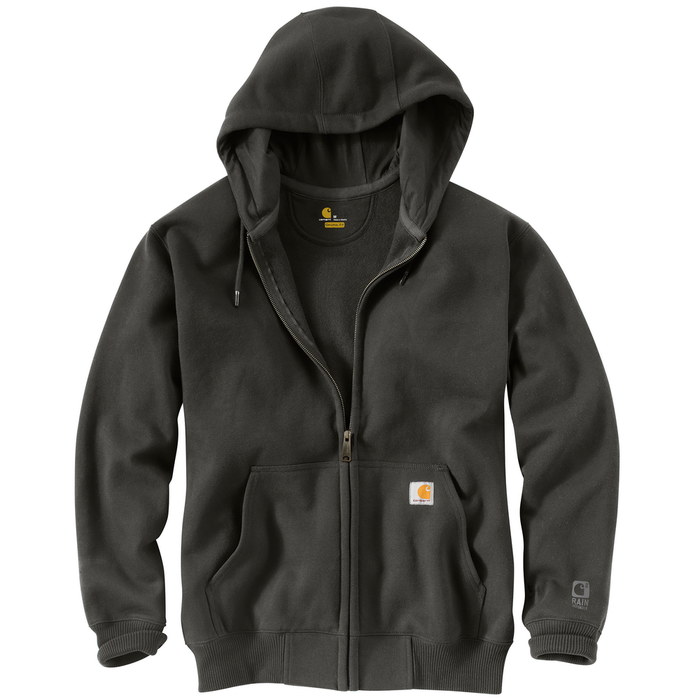 RAIN DEFENDER PAXTON HEAVYWEIGHT HOODED ZIP FRONT SWEATSHIRT - 306-Peat | Carhartt 100614