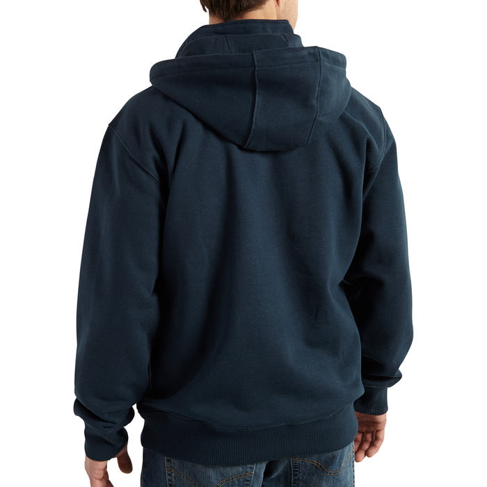RAIN DEFENDER PAXTON HEAVYWEIGHT HOODED ZIP MOCK SWEATSHIRT - 472-New Navy | Carhartt 100617