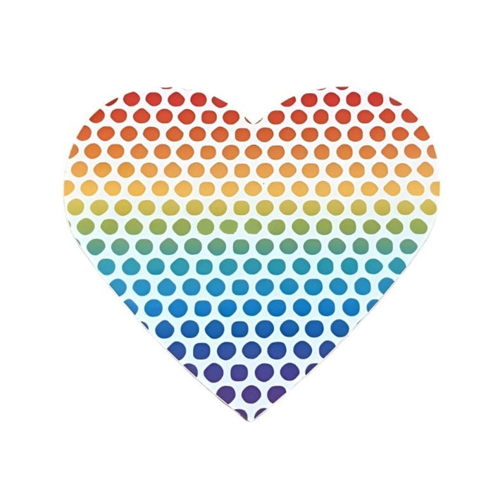 STICKERS NORTHWEST Rainbow Dots Heart Sticker