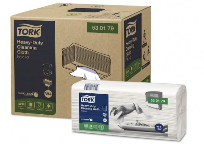 TORK W4 530179 Heavy Duty Cleaning Cloth Folded