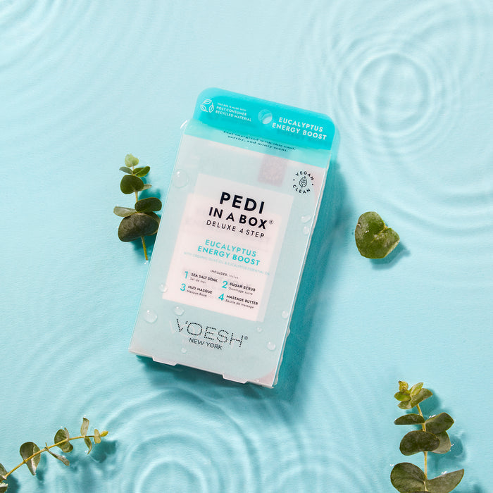 Voesh Deluxe 4 Step Pedi-in-a-Box Eucalyptus Energy Boost