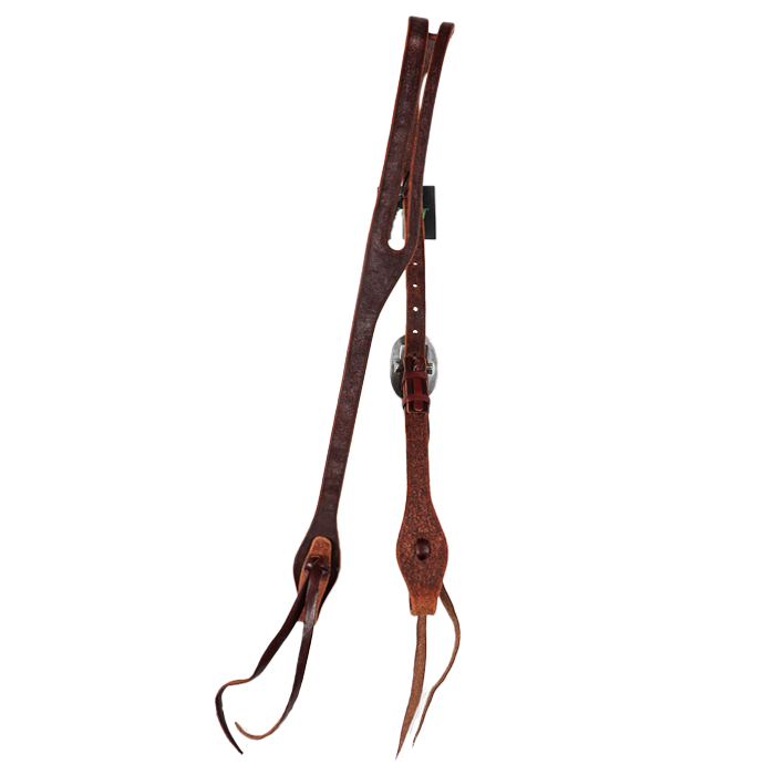 Wildfire Saddlery | 5/8" Headstall Oval Ear Chocolate Harness with Cowboy Knots