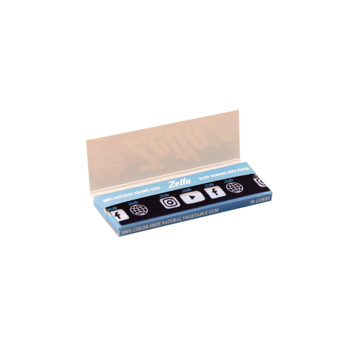 Zetla Rolling Paper Blue Short''Beach Design'' (100 Packs)