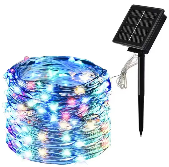 12m 100 LED Solar Fairy Lights