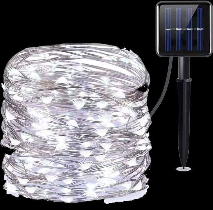 12m 100 LED Solar Fairy Lights