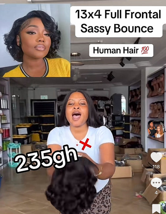 13x4 Full Frontal Sassy Bounce ( Black )