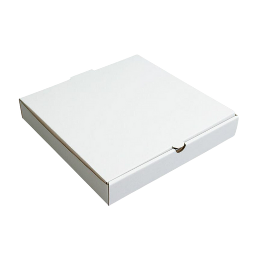 16" x 16" x 2" White B-Flute Pizza Boxes