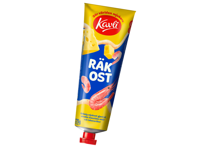 2 Tubes of Kavli Räkost Shrimp Cheese Spread 275g (9.7 oz) – Authentic Swedish Creamy Cheese Spread with Shrimp