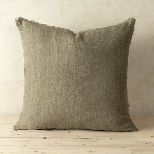 24x24 Lina Linen Pillow Mink - Magnolia Lane co. Home + Garden + Gift