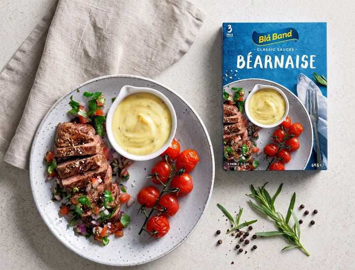 4 × Blå Band Béarnaise Sauce Mix 69g (2.43 oz) – Authentic Swedish Creamy Tarragon Sauce (Makes 2.4L / 81 fl oz Total)