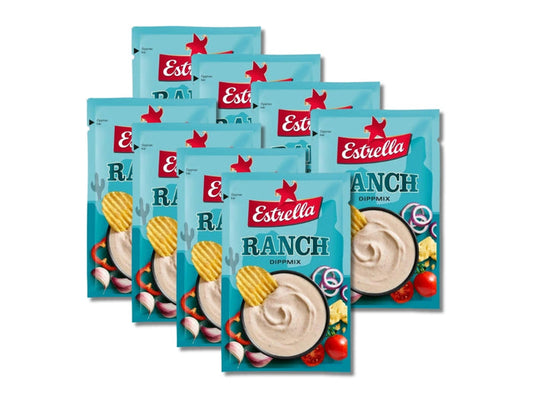8 × Estrella Dippmix Ranch 24g (0.85 oz) – Authentic Swedish Ranch Dip Mix