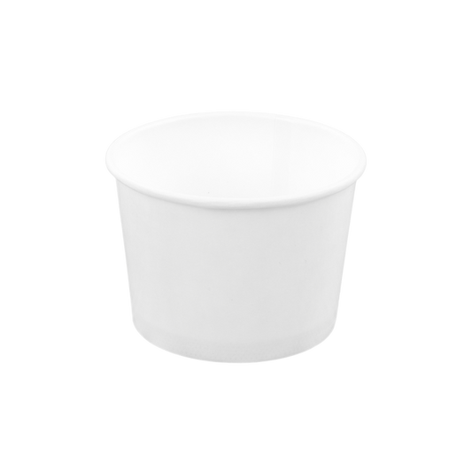 8 oz White Paper Soup Cups