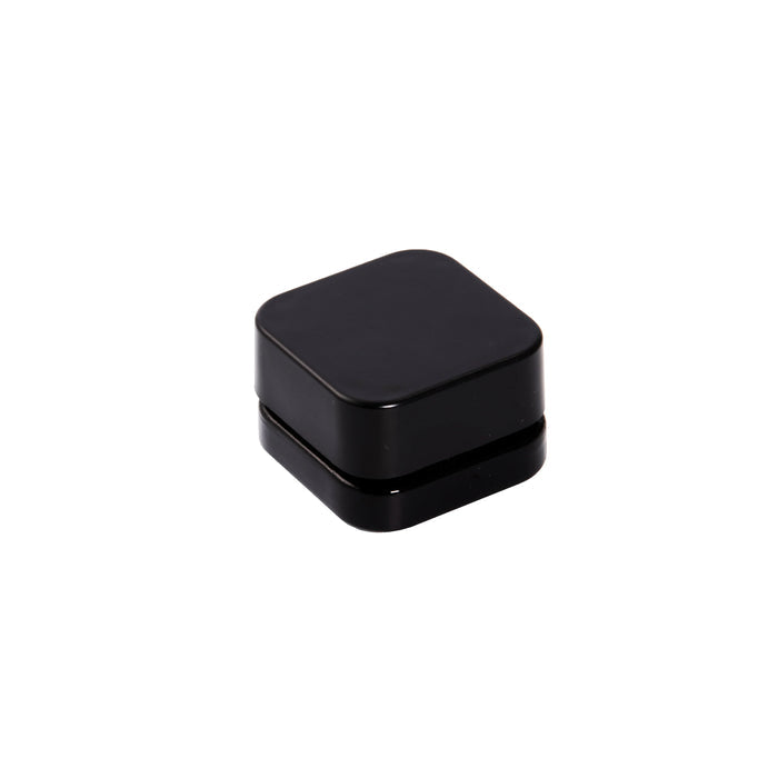 9 ML Black Square Glass JAR Child Resistant Black Lid Per 50 Pcs