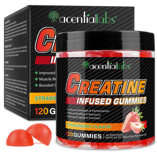 acentiallabs GREATINE INFUSED GUMMIES 120 GUMMIES Bottled Gummies