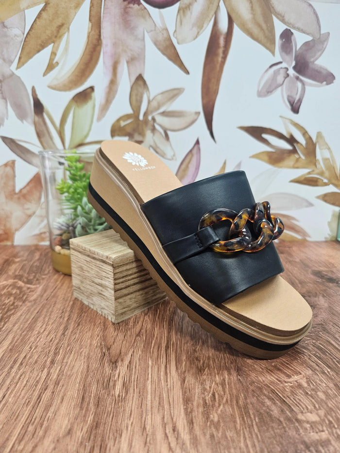 Alora Wedge Slide Yellow Box