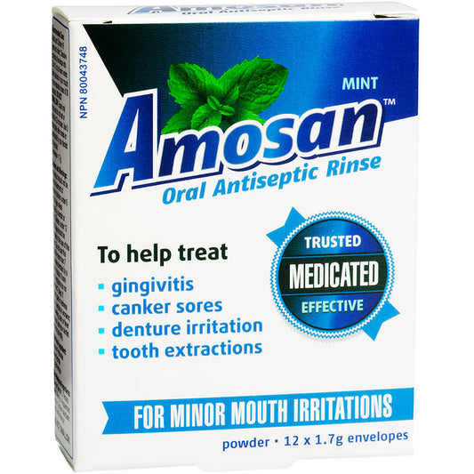 Amosan: Oral Antiseptic Rinse Mint