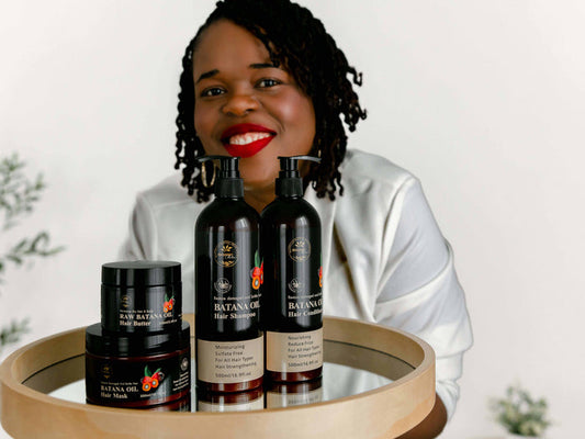 Batana Oil Shampoo, Conditioner, Mask and Butter Bundle MunSeyaa'n Collective