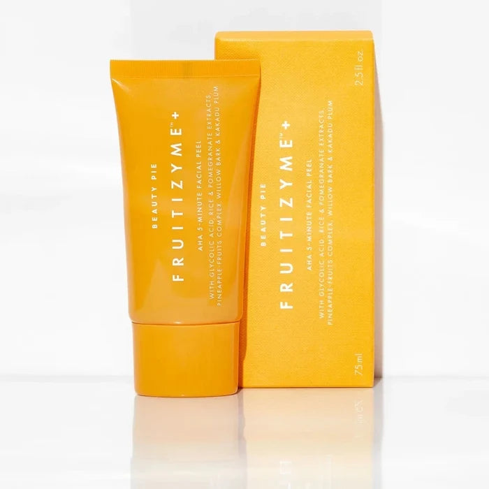 Beauty Pie Fruitizyme + AHA 5-Minute Miracle Facial Peel in 75ml bottle, skin care mask with fruit enzymes and AHA exfoliants