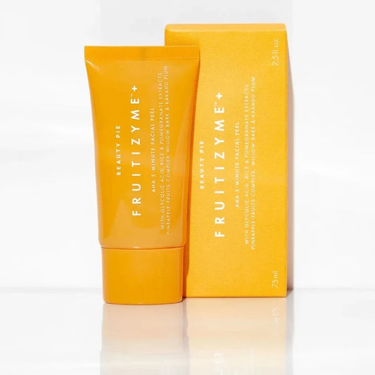 Beauty Pie Fruitizyme + AHA 5-Minute Miracle Facial Peel in 75ml bottle, skin care mask with fruit enzymes and AHA exfoliants