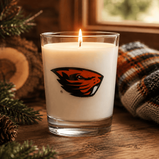 Beaver Nation: OSU Inspired 15oz Scented Candle in DOF Glass