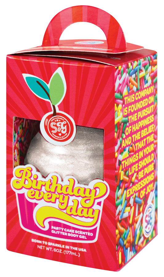 Birthday Every Day Glitter Body Gel