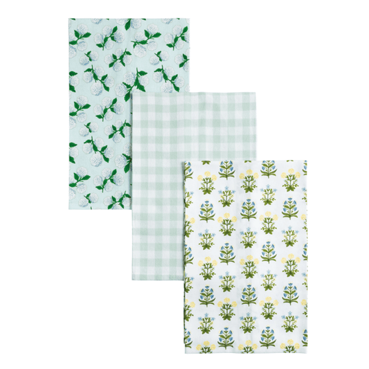 Blue Greenhouse Tea Towel Set