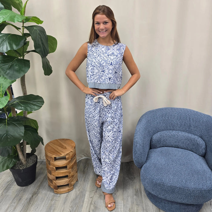 blue 2 piece She+Sky