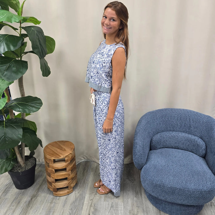 blue 2 piece She+Sky